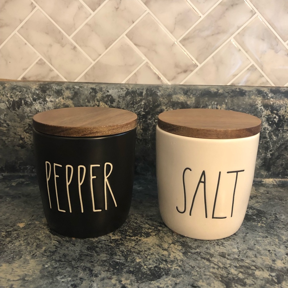 RAE DUNN salt and pepper cellars